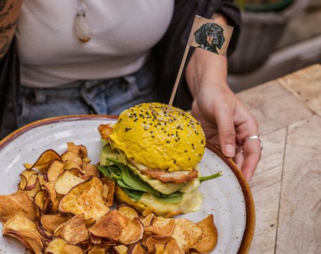 Burger de frango grelhado