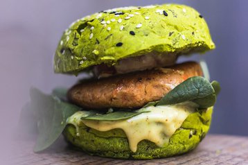 O nosso maravilhoso veggie burger