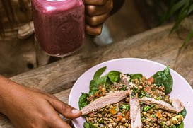 Salada de lentilhas