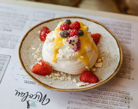 Pavlova com lemon curd! A loucura